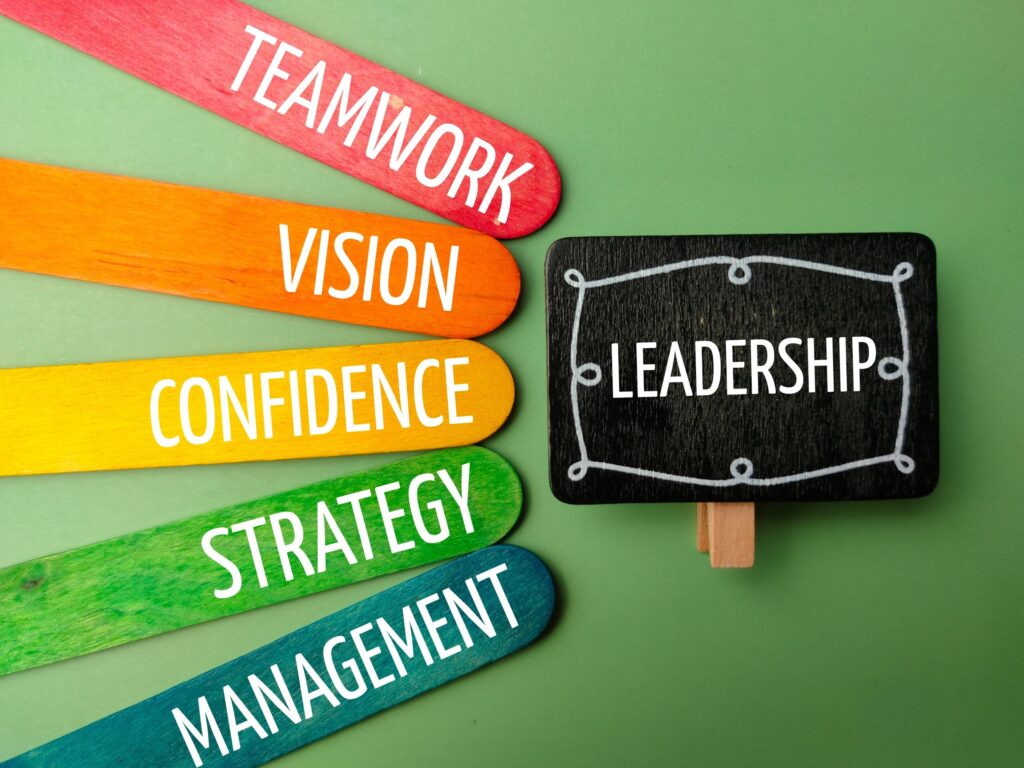 Leadership image with key pillars of leaders